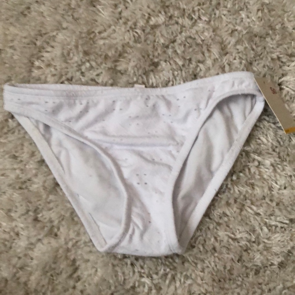 SO eyelet bikini bottom size S white